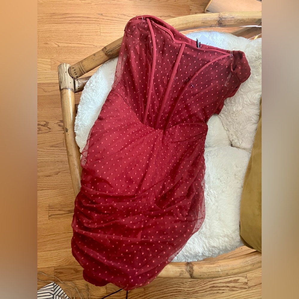 Mini strapless dress